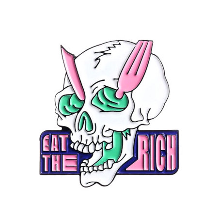 PINS EMAILLÉ EAT THE RICH